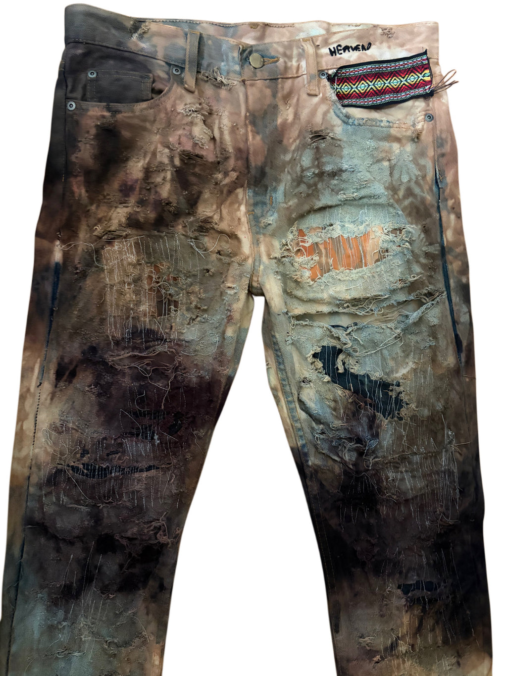Destroyed native denim