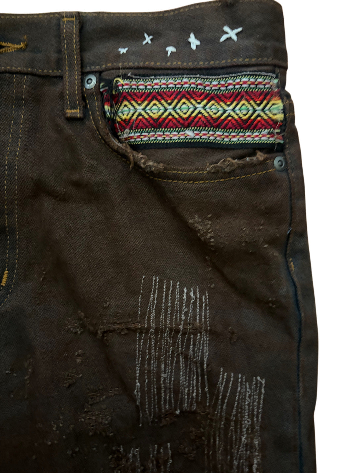 Brown native denim