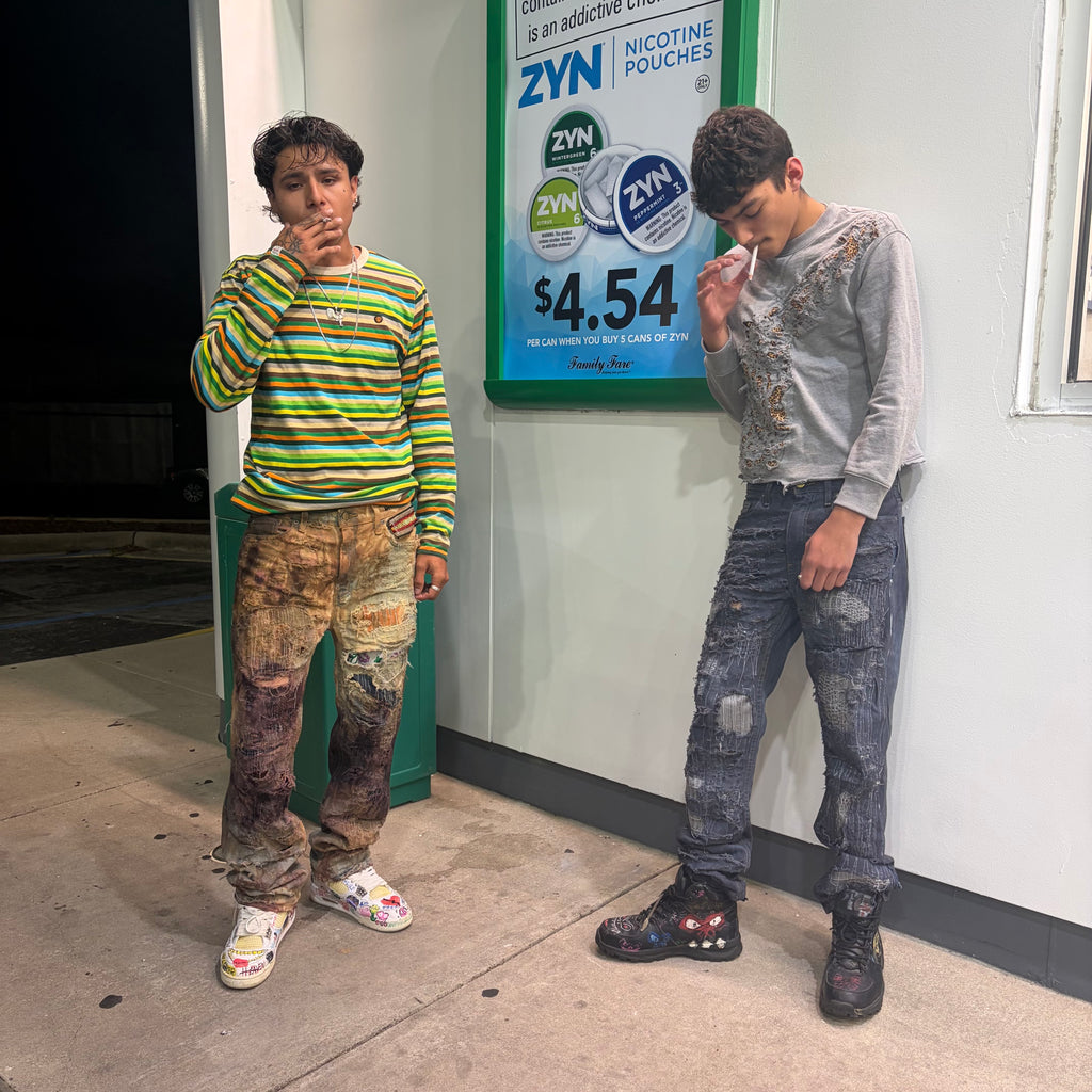 Destroyed native denim