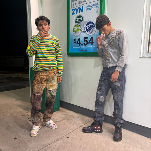 Destroyed native denim